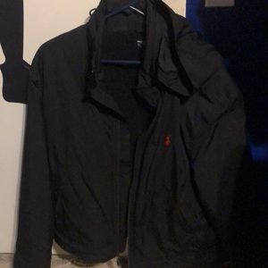 Men’s black polo jacket xl